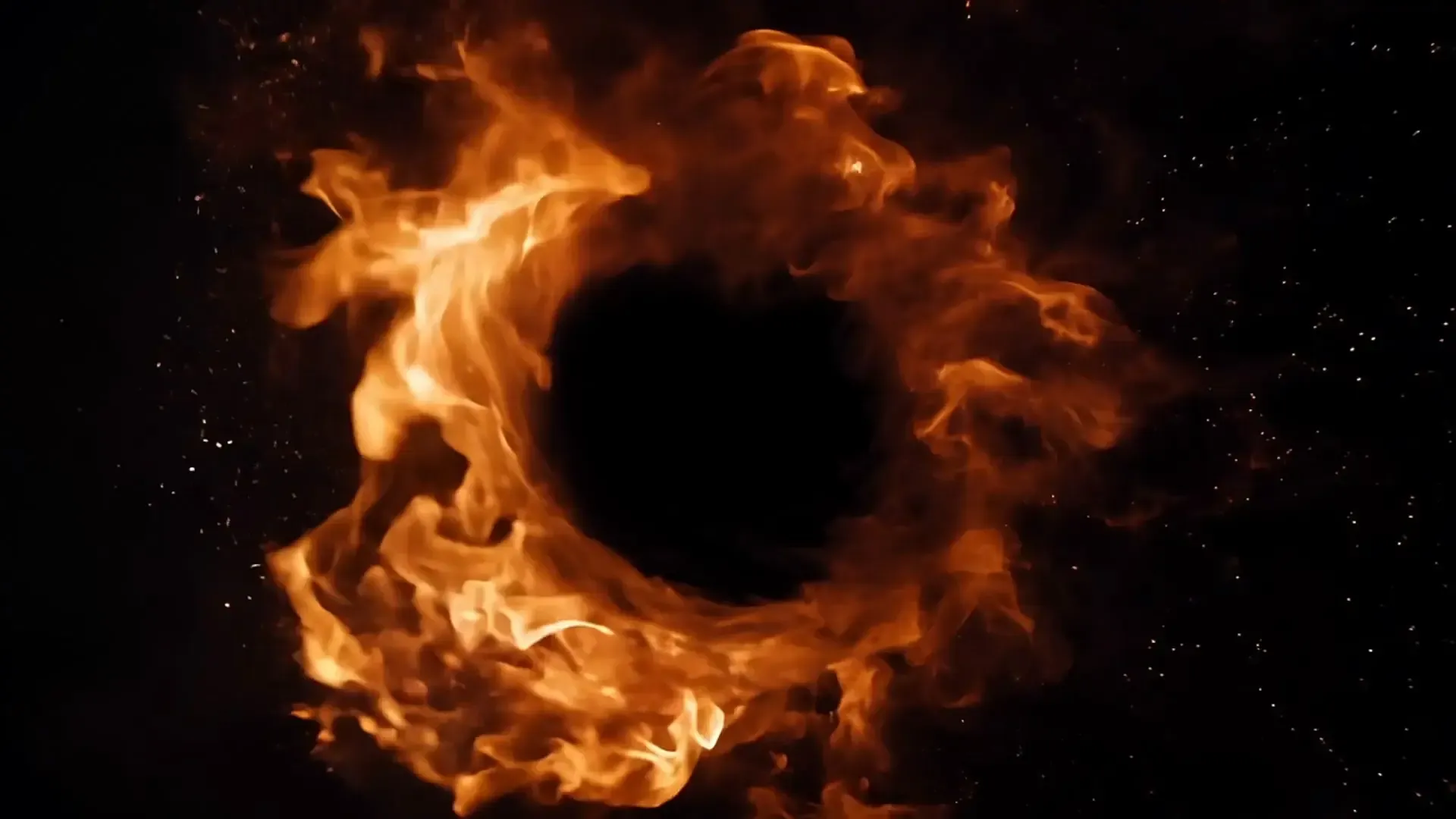 Explosive Fire Ring for Overlay Cinematic Logo Animation